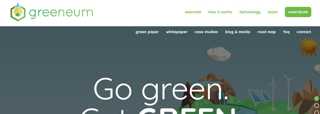 Greeneum blockchain startup