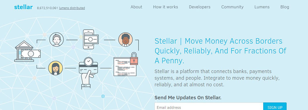 Stellar blockchain startup