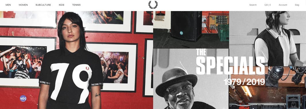 fred perry ecommerce magento website