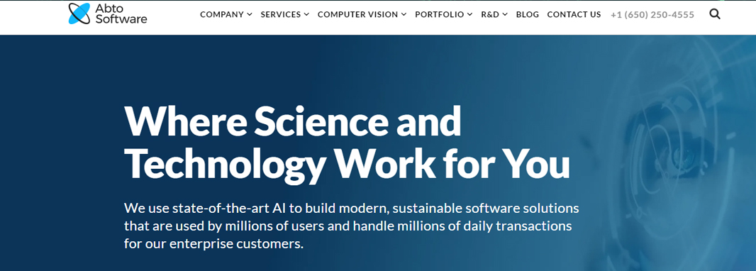 top 10 artificial intelligence companies abto