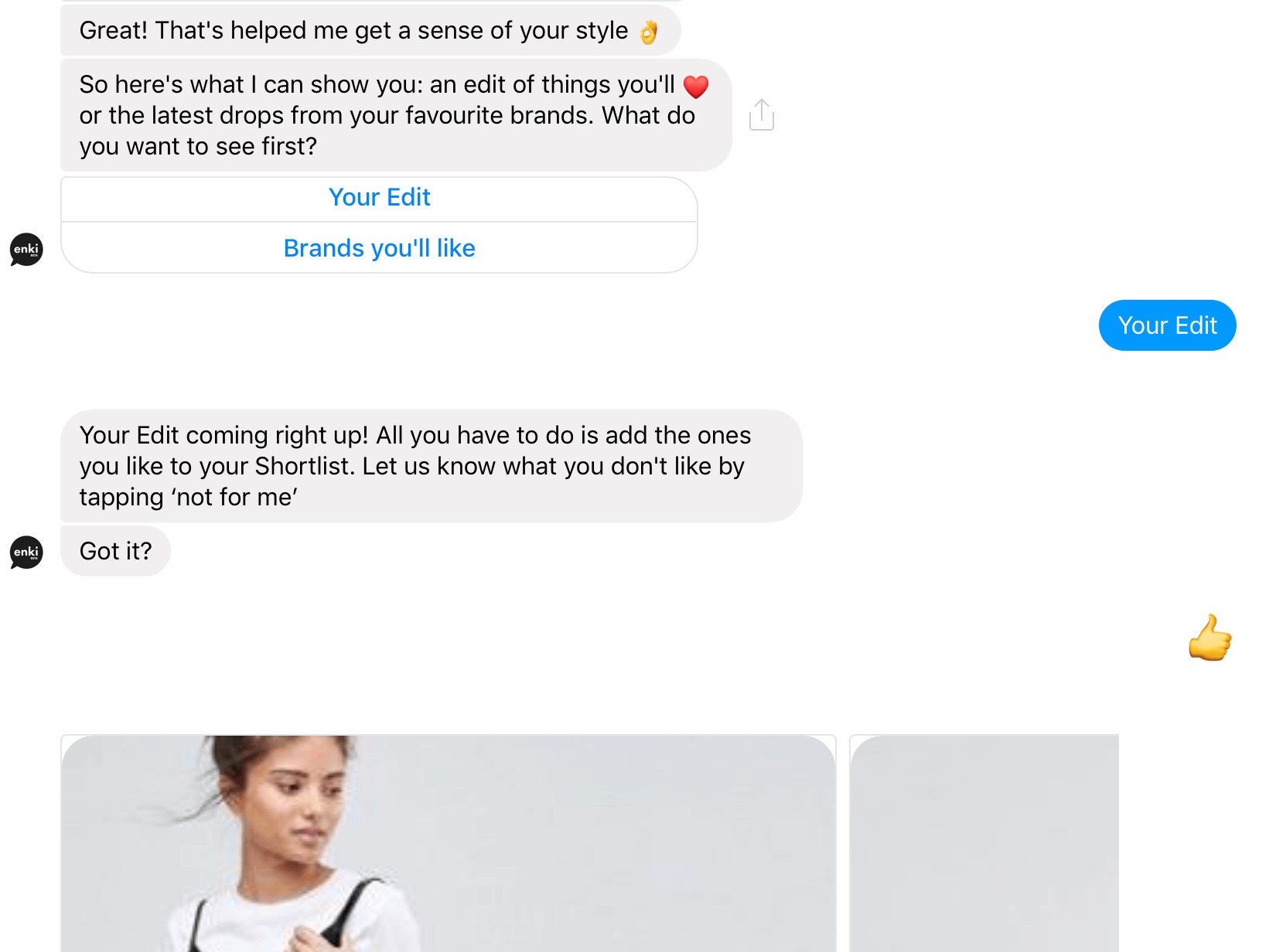 ecommerce chatbot asos