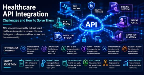 Healthcare API integration challenges across modern clinical software systems